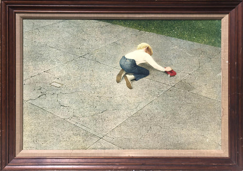 The Red Truck Poster | Robert Remsen Vickrey,{{product.type}}