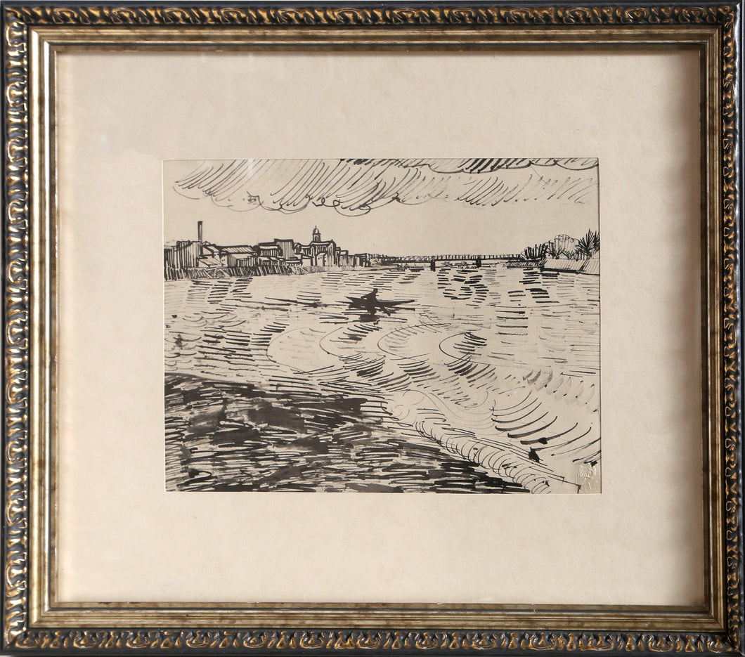 The Rhone River Lithograph | Vincent van Gogh,{{product.type}}