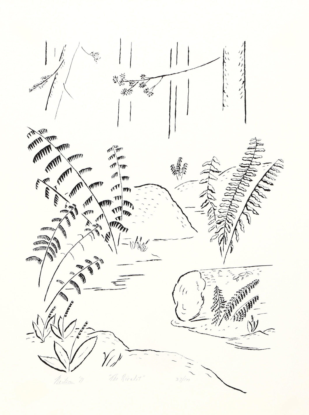 The Rivulet Lithograph | Winthrop Neilson,{{product.type}}