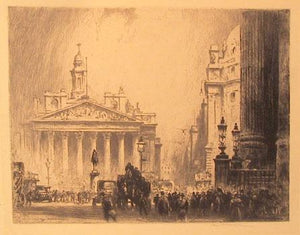 The Royal Exchange Etching | Perry Robertson,{{product.type}}