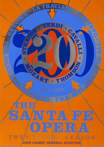 The Santa Fe Opera Poster | Robert Indiana,{{product.type}}