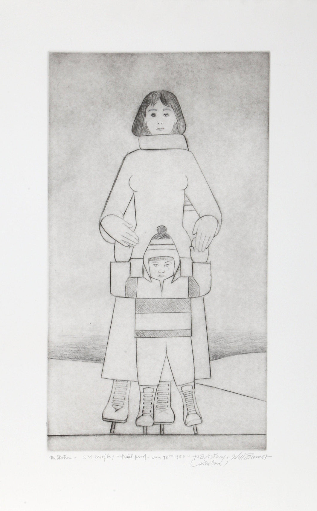 The Skaters Etching | Will Barnet,{{product.type}}
