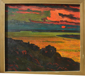 The Sunset on Volga Oil | Moisey Kogan,{{product.type}}