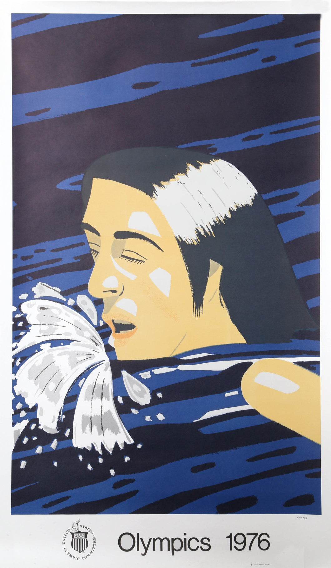 The Swimmer for the Olympics Poster | Alex Katz,{{product.type}}
