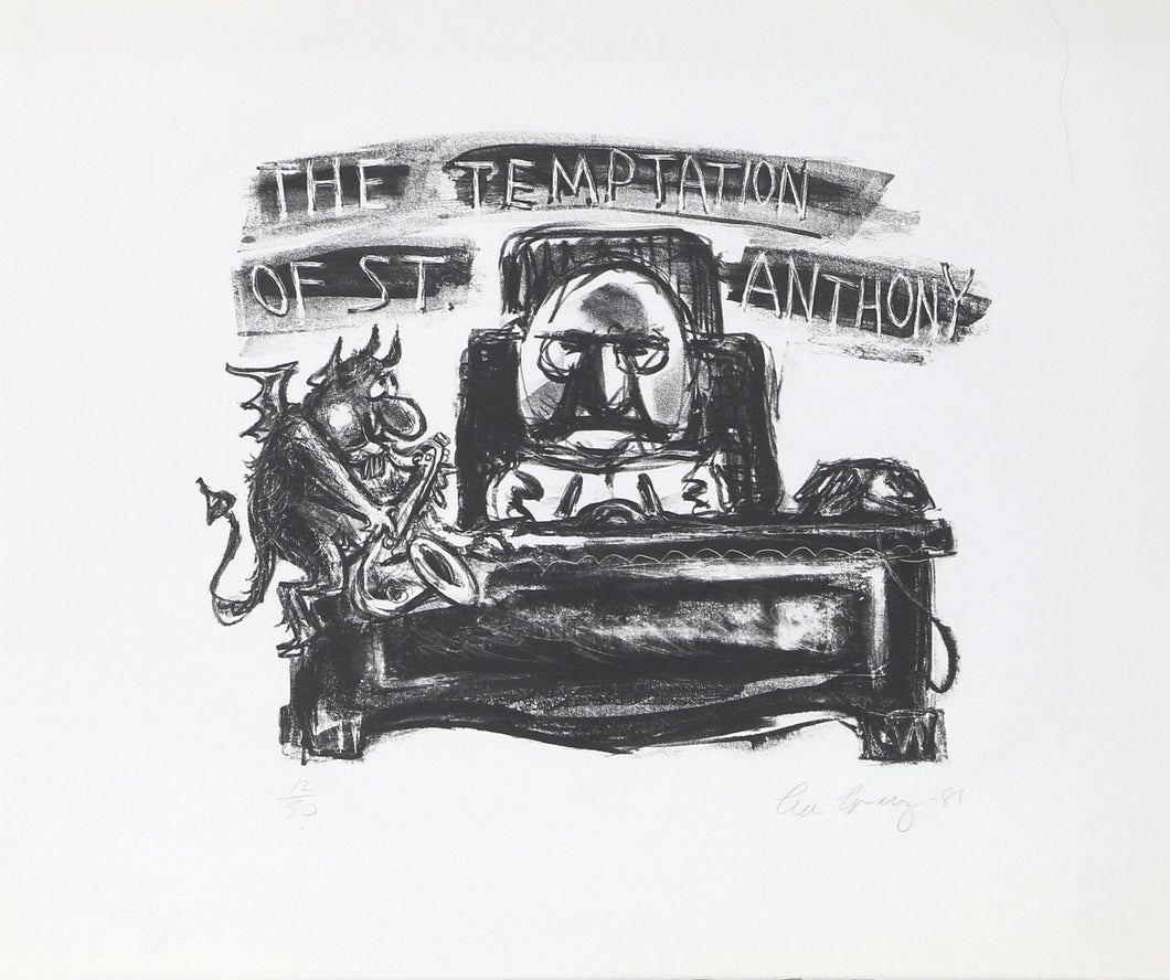 The Temptation of St. Anthony Lithograph | Lee Lorenz,{{product.type}}