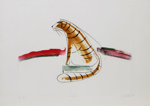 The Tiger Lithograph | Vick Vibha,{{product.type}}