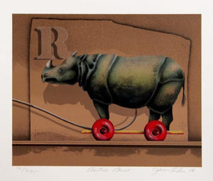 The Toymaker: Electric Rhino Screenprint | James Carter,{{product.type}}