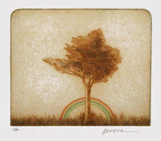 The Tree and the Rainbow Etching | Miguel Herrera,{{product.type}}