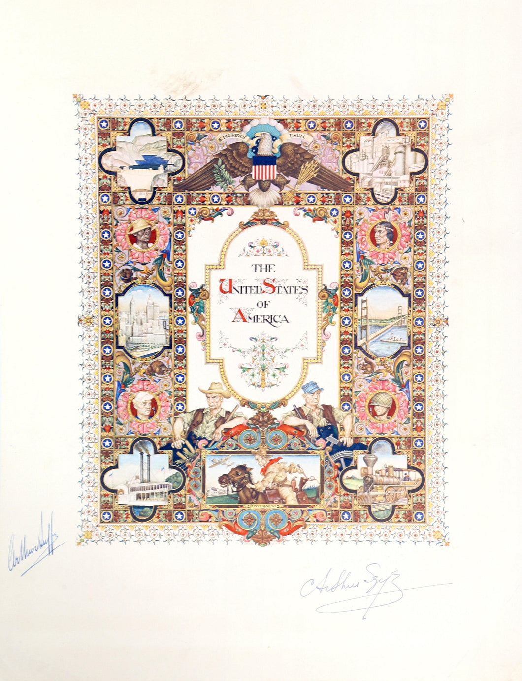 The United States of America Poster | Arthur Szyk,{{product.type}}