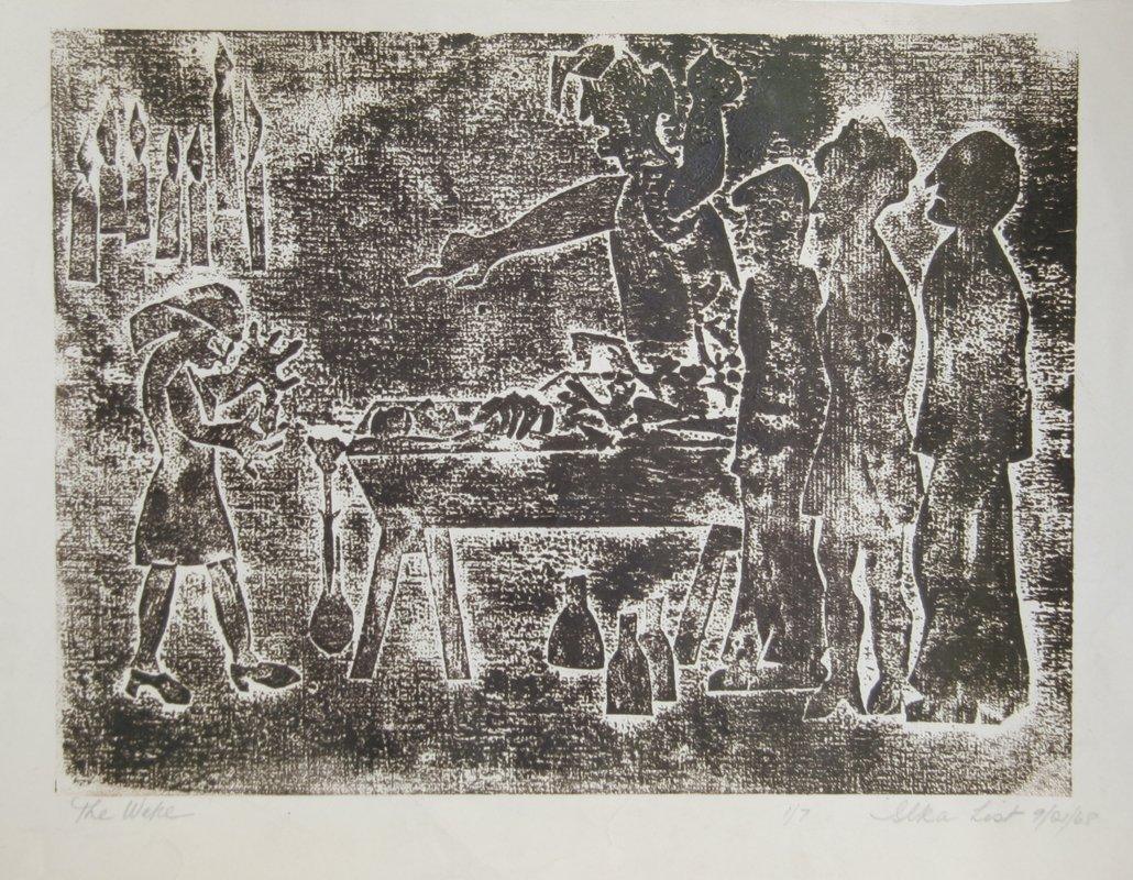 The Wake Woodcut | Ilka List,{{product.type}}