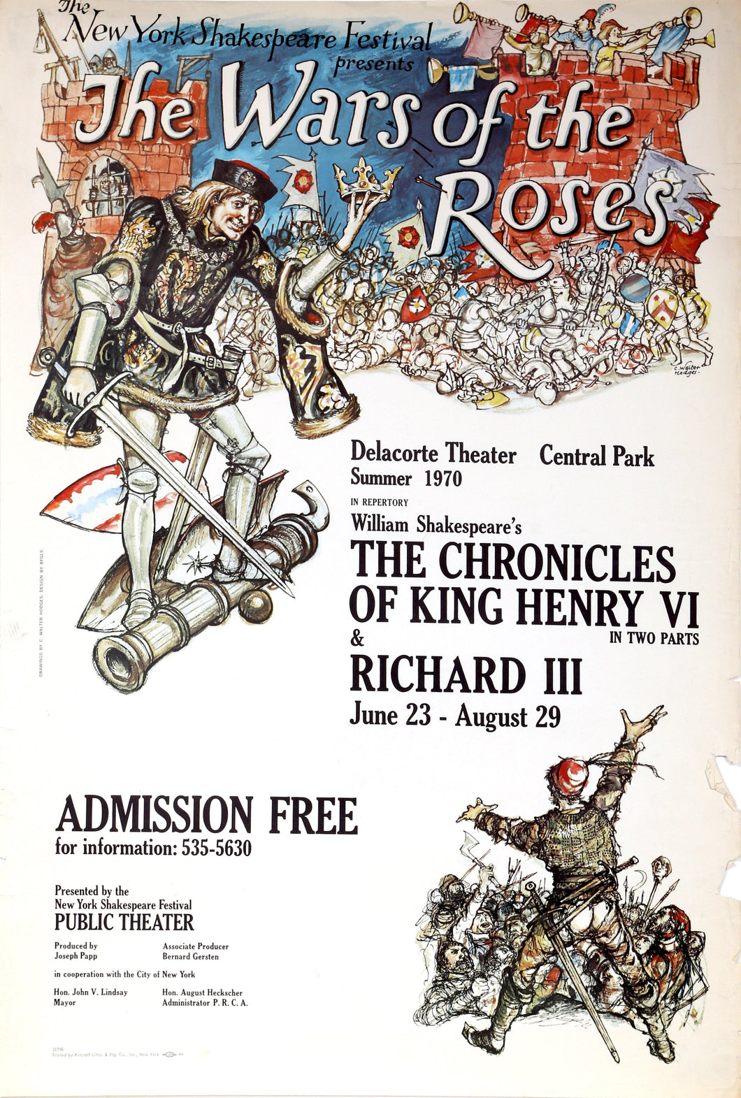 The Wars of the Roses Poster | C. Walter Hodges,{{product.type}}