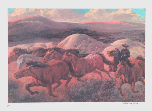 The Wild Horse Runners Lithograph | Rockwell Smith,{{product.type}}