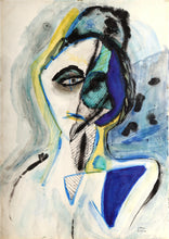 The Woman Unmasked Watercolor | Benjamin Benno,{{product.type}}