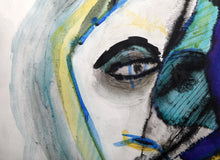 The Woman Unmasked Watercolor | Benjamin Benno,{{product.type}}