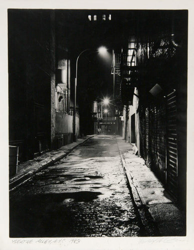 Theatre Alley, NYC Black and White | Unknown Artist,{{product.type}}