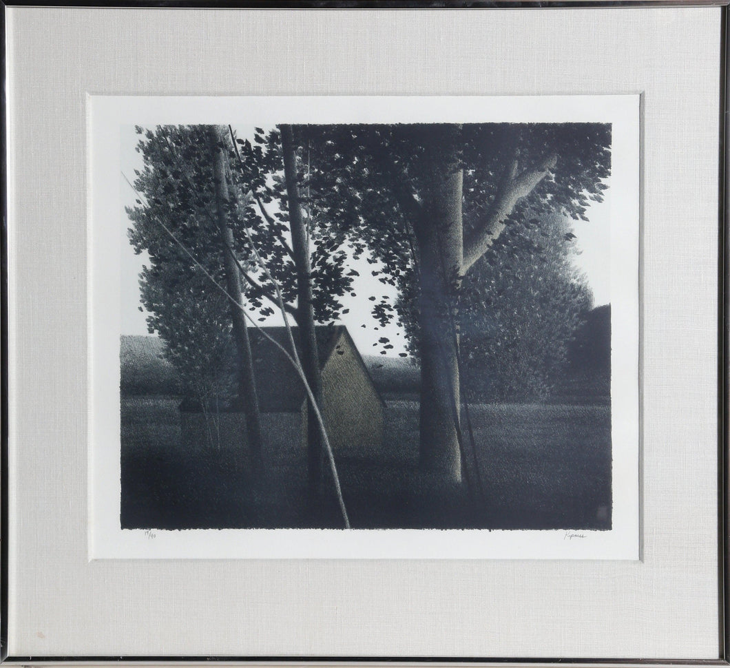 Thick Trees and One Shack Lithograph | Robert Kipniss,{{product.type}}