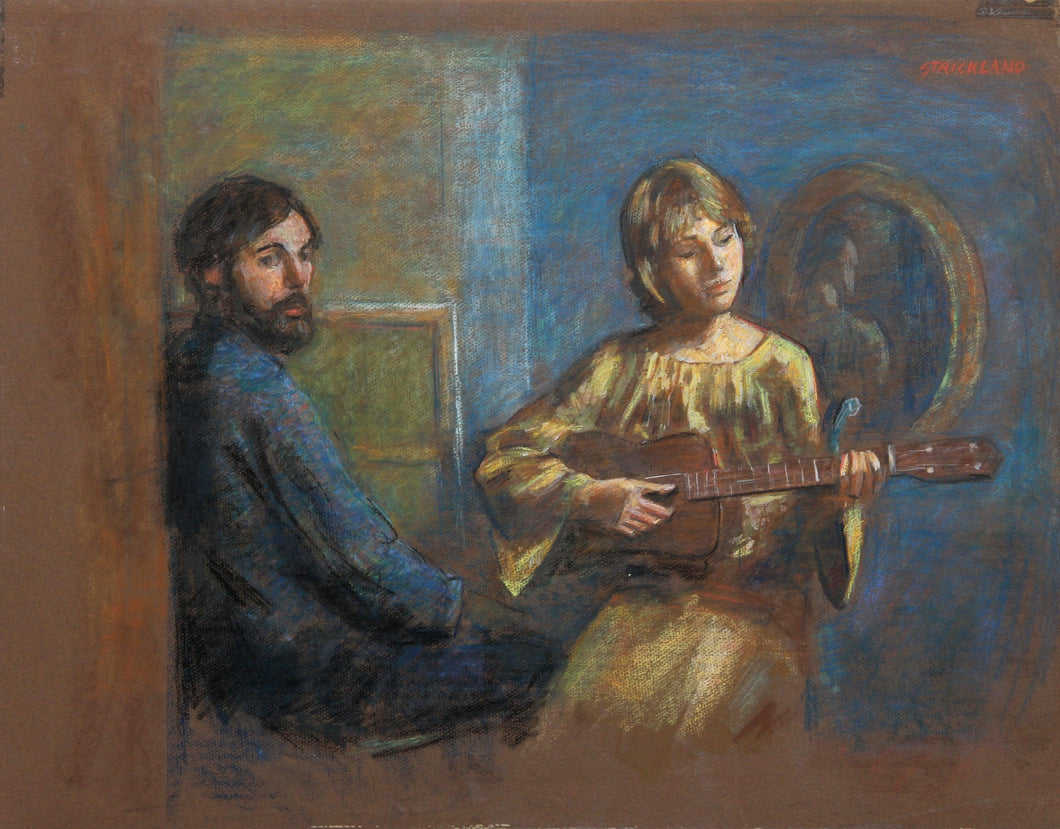 Thomas and Ann (Self-Portrait) Pastel | Thomas Strickland,{{product.type}}