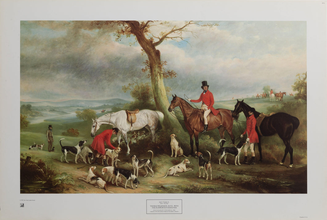 Thomas Wilkinson with the Hurworth Foxhounds Poster | John Ferneley,{{product.type}}