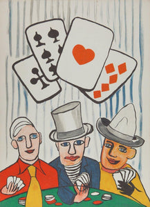 Three Card Players Lithograph | Alexander Calder,{{product.type}}