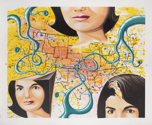 Three Faces of Jackie the American Screenprint | Kenny Scharf,{{product.type}}