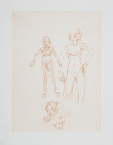 Three Figures Lithograph | Ramon Santiago,{{product.type}}