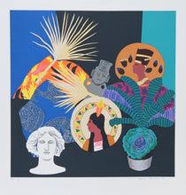 Three Goddesses and Fallen God Screenprint | Hunt Slonem,{{product.type}}