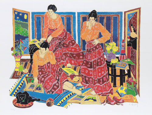 Three Graces Lithograph | Estelle Ginsburg,{{product.type}}