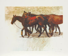Three Horses Lithograph | Henry Koehler,{{product.type}}