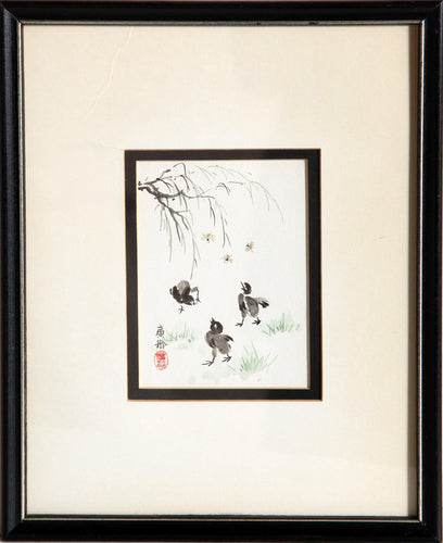 Three Little Birds Watercolor | Kwang-Ling Ku,{{product.type}}