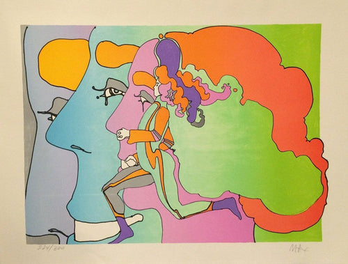 Three Lords and a Runner Lithograph | Peter Max,{{product.type}}
