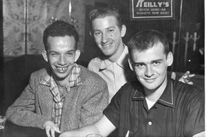 Three Men at Reilly's in Elizabeth, New Jersey Black and White | Salvador Terracina,{{product.type}}
