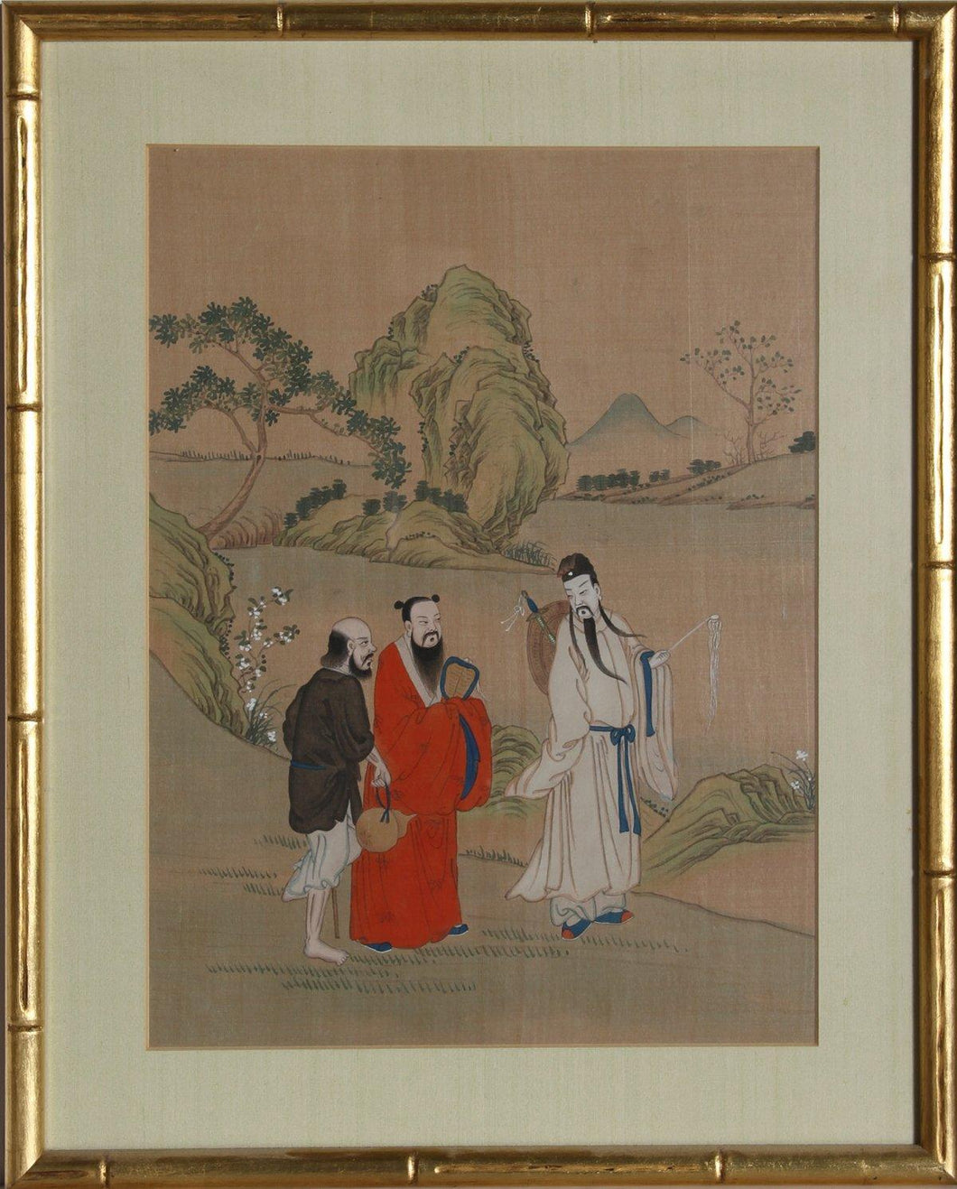 Three Men in Field Tapestries and Textiles | Unknown, Chinese,{{product.type}}