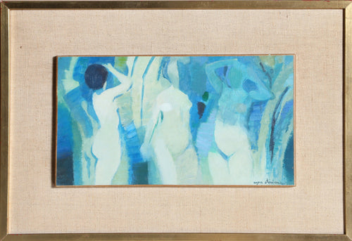 Three Nudes Oil | Roger Derieux,{{product.type}}