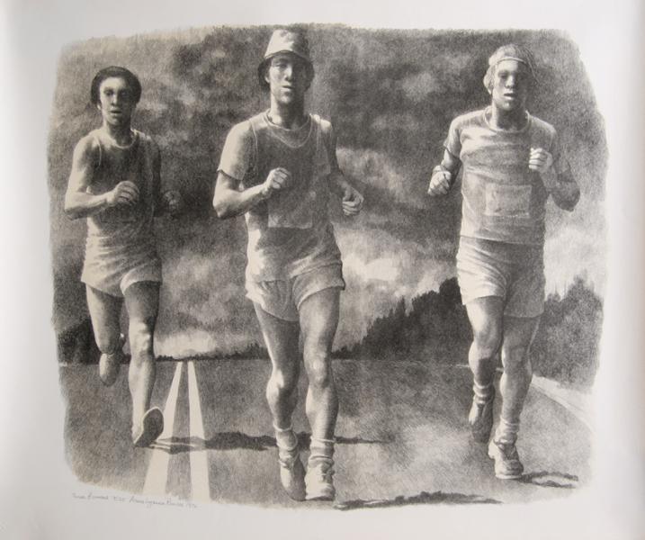 Three Runners Lithograph | Ann Lyman Powers,{{product.type}}