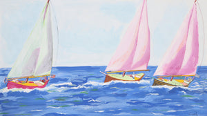 Three Sailboats Acrylic | Biagio Civale,{{product.type}}