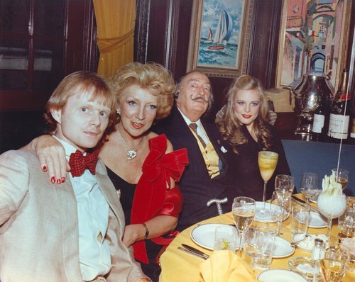 Three with Dali at Table from Salvador Dali's Birthday Party Color | Stanley Einzig,{{product.type}}