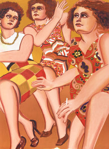 Three Women Lithograph | Lester Johnson,{{product.type}}