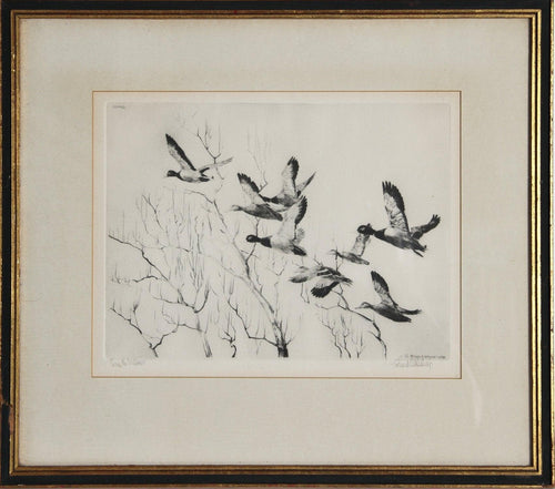 Through the Willows Etching | Richard Bishop,{{product.type}}