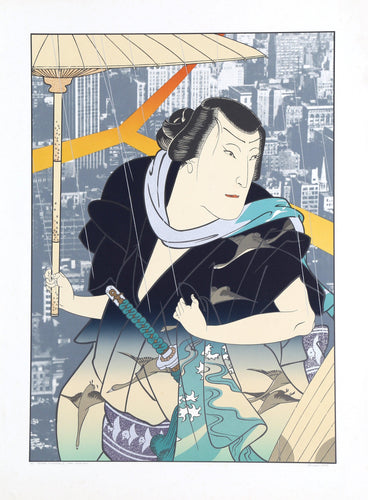 Thunder and Shower I (after Yoshitaki) Screenprint | Michael Knigin,{{product.type}}