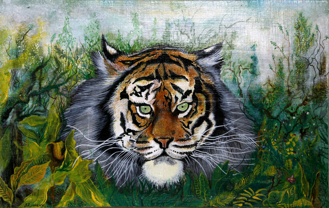 Tiger in the Wild Oil | Jhon Zhagnay,{{product.type}}