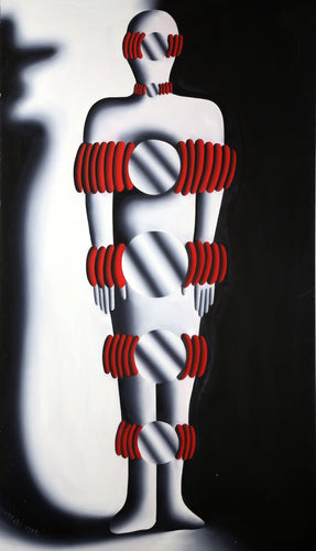 Time Bond Acrylic | Mark Kostabi,{{product.type}}