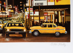 Time Square Night, Changing Scene Screenprint | Ken Keeley,{{product.type}}