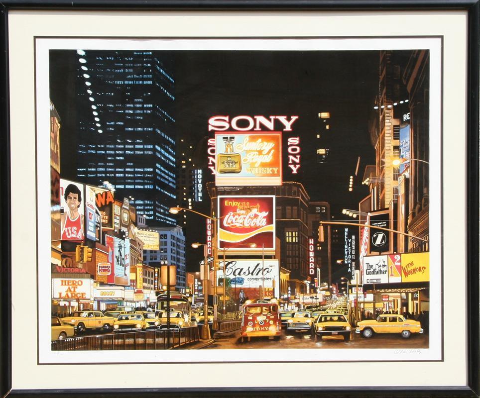 Time Square Night, Changing Scene Screenprint | Ken Keeley,{{product.type}}