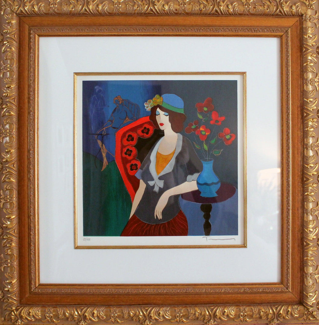 Time to Relax Serigraph | Itzchak Tarkay,{{product.type}}