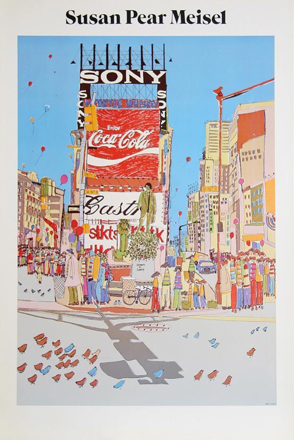 Times Square Poster | Susan Pear Meisel,{{product.type}}