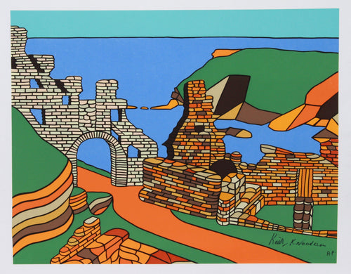 Tintagel Screenprint | Keith K. Woodeson,{{product.type}}