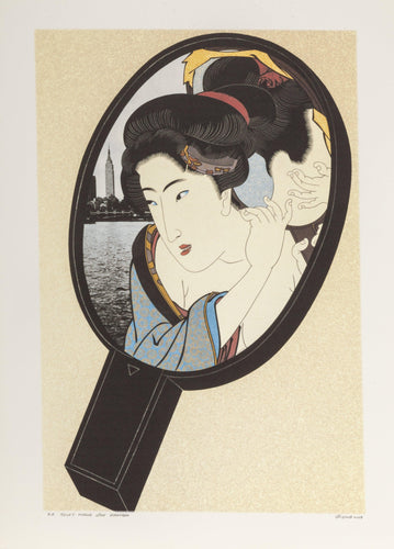 Toilet Mirror, after Kunisada Digital | Michael Knigin,{{product.type}}