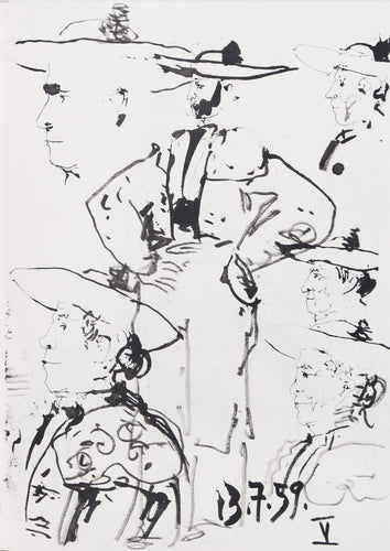 Toros y Toreros 21a Lithograph | Pablo Picasso,{{product.type}}