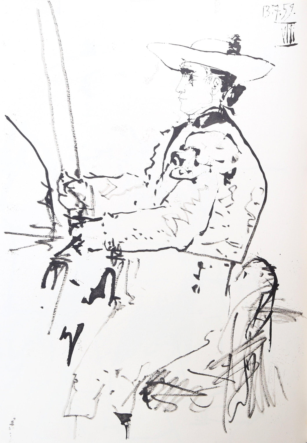 Toros y Toreros 22b Lithograph | Pablo Picasso,{{product.type}}