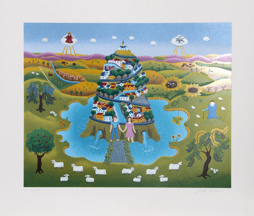 Tower of Life Screenprint | Gisela Fabian,{{product.type}}